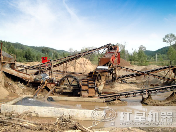 篩沙水洗機應(yīng)用現(xiàn)場