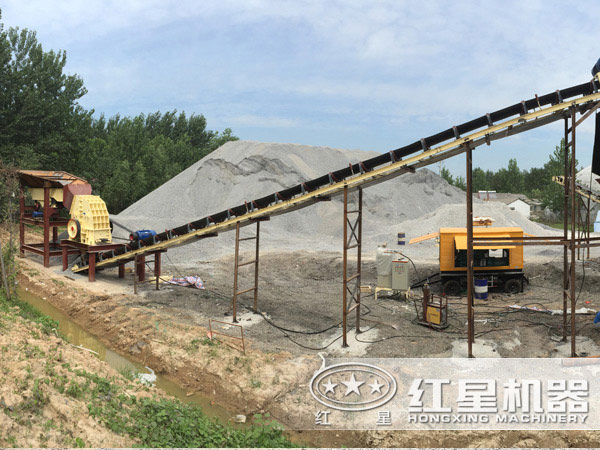 建一條時(shí)產(chǎn)500噸的石子破碎生產(chǎn)線,配哪個(gè)型號(hào)錘破機(jī)？