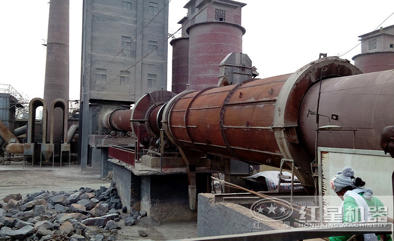 水泥回轉(zhuǎn)窯生產(chǎn)現(xiàn)場(chǎng)