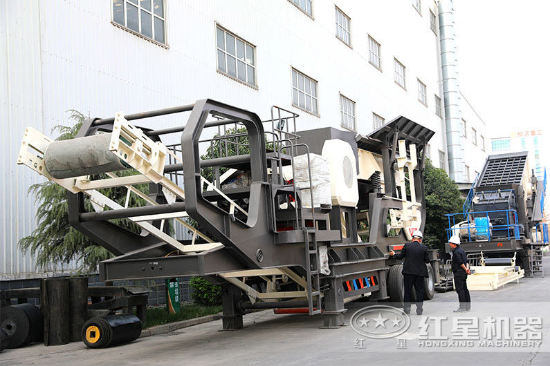 客戶(hù)考察石頭制沙設(shè)備