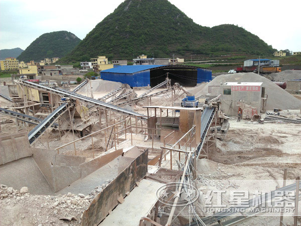 制砂生產(chǎn)現(xiàn)場